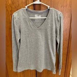 NIKE Dri-Fit Women’s Long Sleeve Shirt Grey